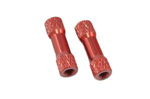 (image for) RED M3X20 ROUND SPACER STANDOFFS (SET OF 2)