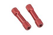 RED M3X25 ROUND SPACER STANDOFFS (SET OF 2) (image for) RED M3X25 ROUND SPACER STANDOFFS (SET OF 2)