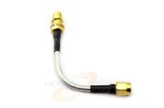 5" (12.7cm) Pigtail High Grade SMA to SMA RG-402 Coax Bendable Extension Cable (image for) 5" (12.7cm) Pigtail High Grade SMA to SMA RG-402 Coax Bendable Extension Cable