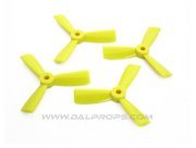 (image for) DAL 3045 Tri Blade Bull Nose Set of 4 (2CW + 2CCW) (Yellow T3045 BN)